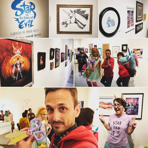 brianwithanh:The #StarVsTheForcesOfEvil art show at @gallerynucleus is incredible. Big high fives to