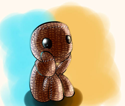 flerfargetvann:A mi sobrina le encanta este juego. Adorable picture of Sackboy :) 