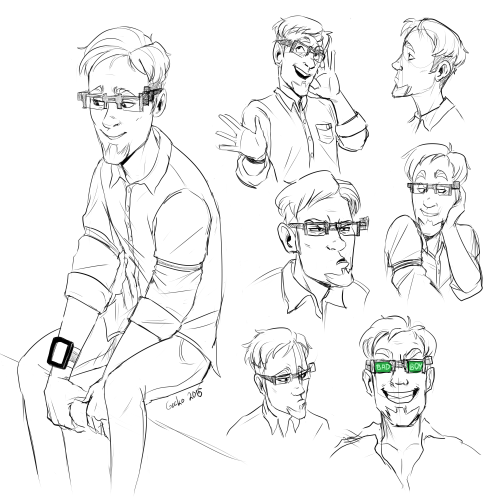 Some Vaughn warm up sketches because he’s very important and I like him a lot.