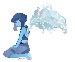 idk-kun:  I wonder if fish can swim in Lapis’ wings 