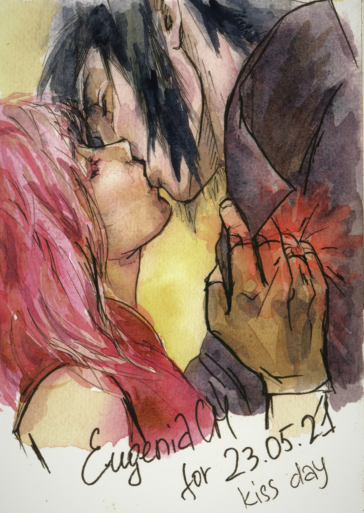 sasuke n sakura kiss, Aadi Uchiha