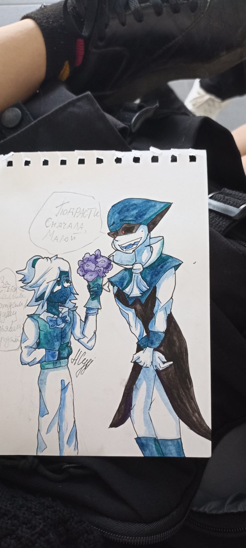 I Drew This For A Friend :3 (she Made A Video And I Decided To Draw It Lmaol