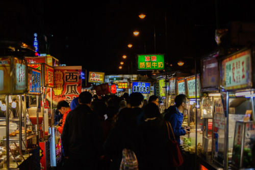 At the Ningxia Night Market in Taipei