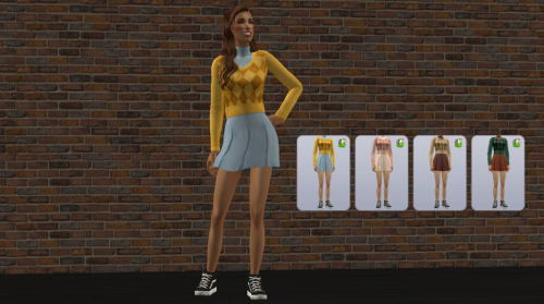 ello-sims:SweaterVest replaced with @mickeyuu kumikya carly outfit 4t2Everything @mickeyuu make