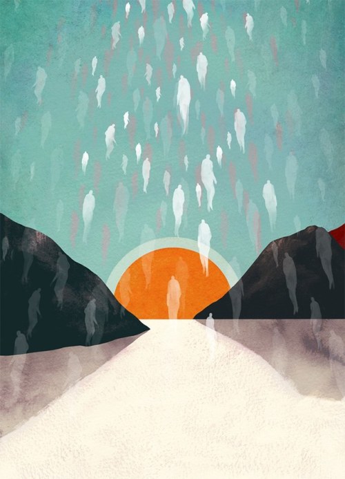 Owen Gent (British, b. Exeter, England, based Bristol, South West, England), Mixed Media Illustratio