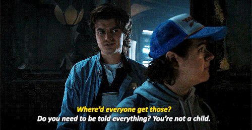 amanitacaplan:  Steve Harrington and Dustin Henderson in Stanger Things 4, vol. 1