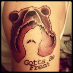 comedycentral:  Is this tattoo tight butthole? Fur sure. Workaholics is back January 22.