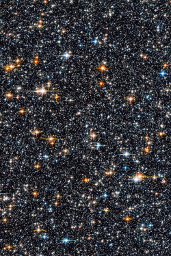 astronomicalwonders:  The SWEEPS Field - A Massive Star Survey  The Sagittarius Window Eclipsing Extrasolar Planet Search, or SWEEPS, was a 2006 astronomical survey project using the Hubble Space Telescope’s Advanced Camera for Surveys - Wide Field