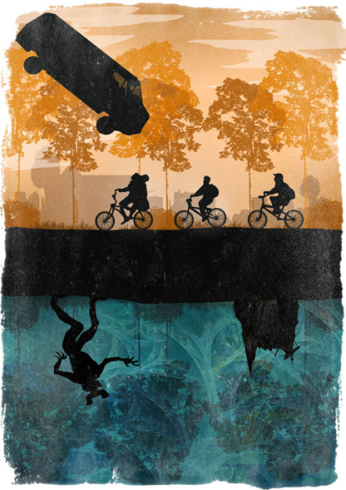 thegeekrebellion:  Stranger Things Art by SquiffyPrints 