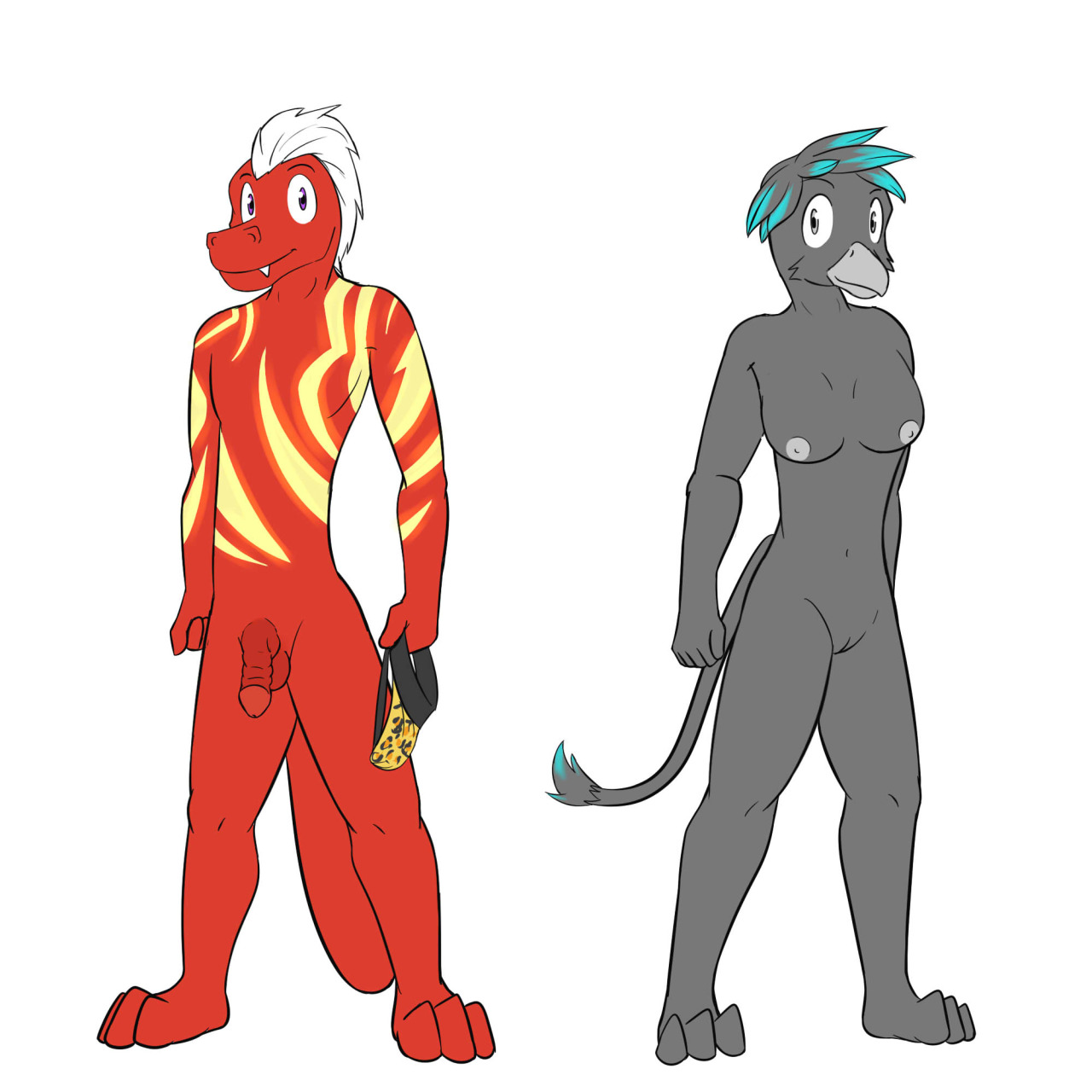 Couple of OCs - Midnight Blaze and Rain