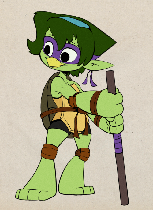 Here’s my kappa character, Umiko, dressed as Donatello from Teenage Mutant Ninja Turtles (spec