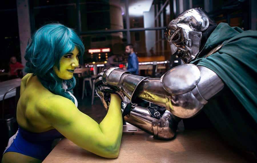 fitgrills:  I’m just impressed. And aroused. Her facebook name is Queen Riot. 