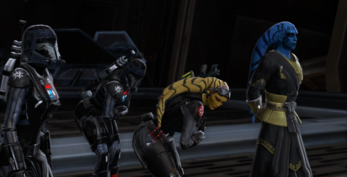 Nothin’ to see here. Just two ex-slave twi’lek out saving the Empire.