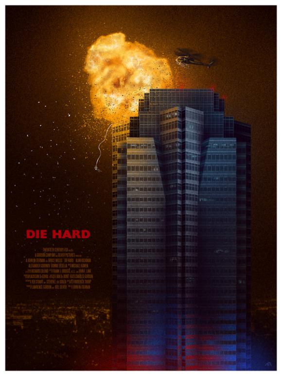 thepostermovement:  Die Hard by Adam Rabalais