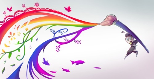 Happy Pride! June is almost over but I still have time to let out a related work full of rainbo