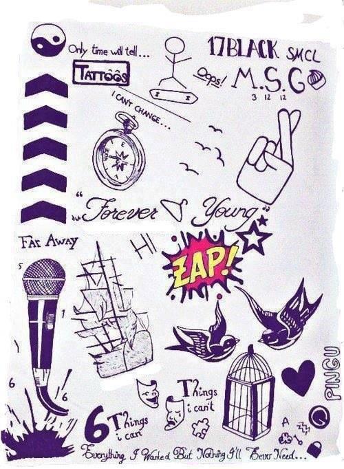 Harry styles and louis tomlinson tattoos