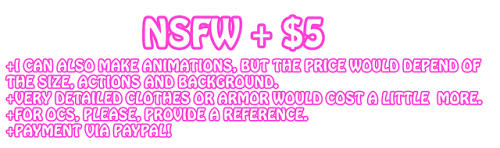 nevermoree-the-raven: Hi! I added some things to my commissions! ♥ and changed the prices bec