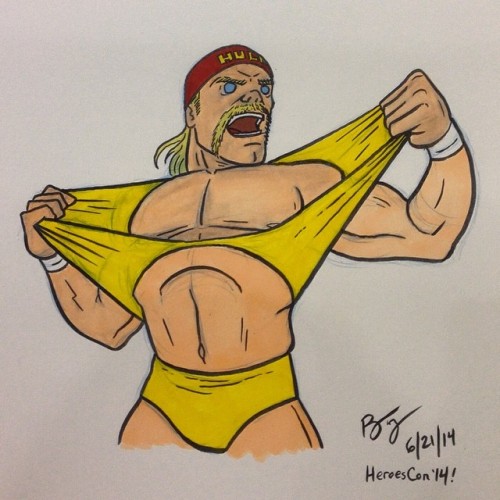 Whatcha gonna do, brother??! #hulkhogan #mitb #wwe Still taking $20 full-color sketch commission req