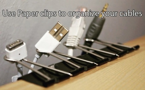 A Brilliant use to Organise those Cables on our Desks