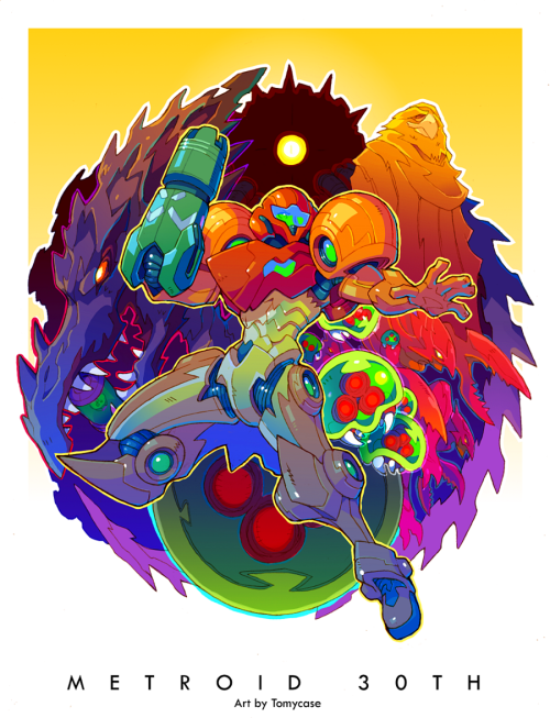 it8bit: Metroid 30th Anniversary Tribute Art Created by Tomycase