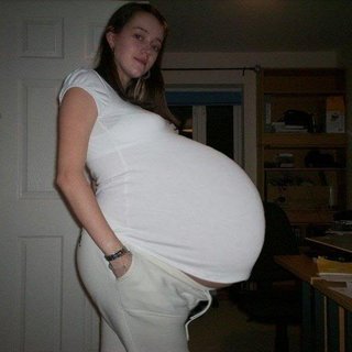 hugebellies:  “Well babe, am I big enough for you yet?  These 5 only have 2 more