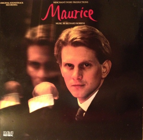 exponential63: ignite0me: Dustjacket of the soundtrack LP of Maurice by Merchant-Ivory, featuring a 