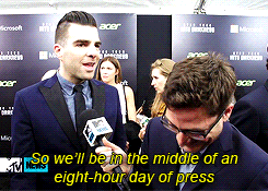 rheagars:  What’s the worst thing about doing press with Chris? (X) 