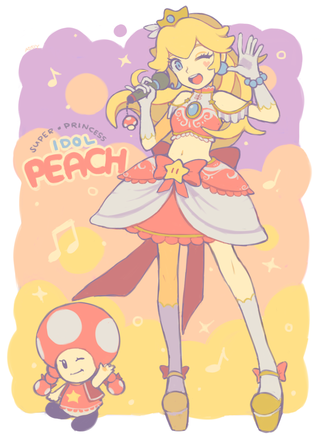 chereshi:  princess peach idol rhythm game when????   &lt;3