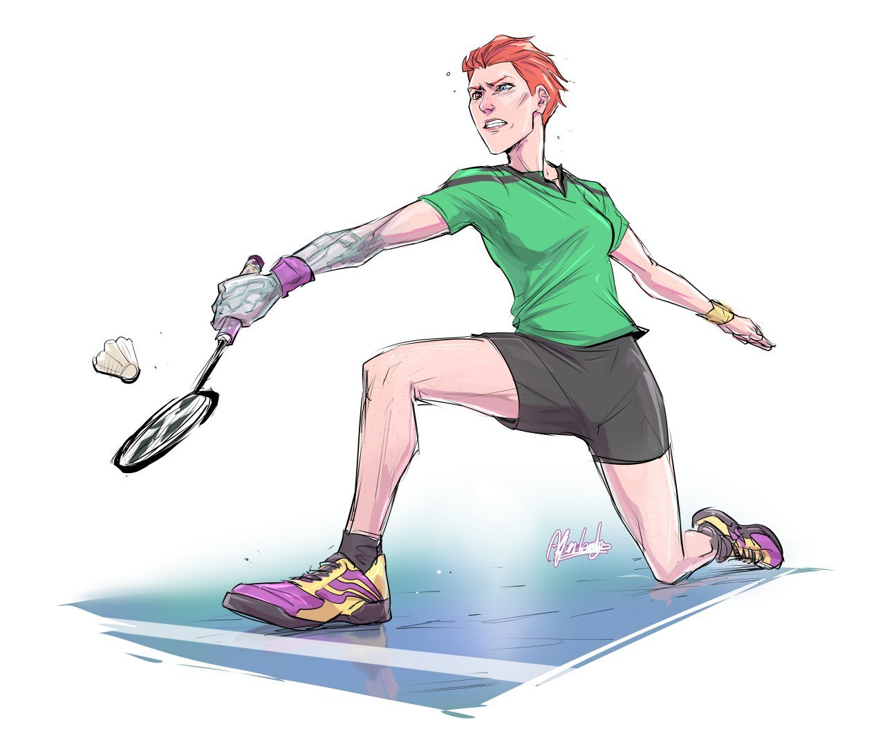 ohnoafterlaughs: Nah, she’d be playing badminton “ fo’ sho’ ” /s