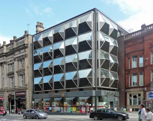 evilbuildingsblog:  Midland Bank Building, Liverpool, England, designed by Raymond Fletcher in 1967