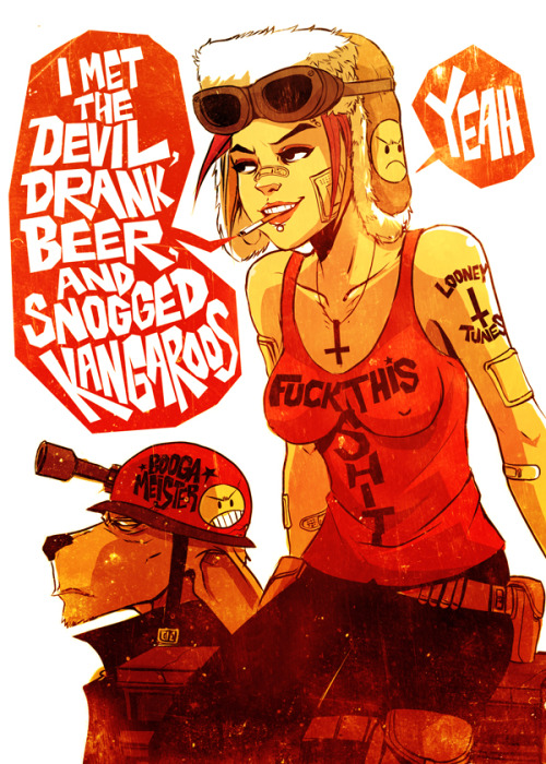 noirmatic:It’s been a while without drawing a Tank Girl, so yeh, here’s a pic! <3