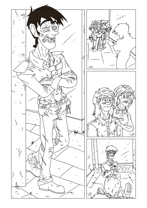 My Digital Comic Redraw Of Page 76 Of The Silver Eyes, Along With Two Other Stages Of Its Process. If