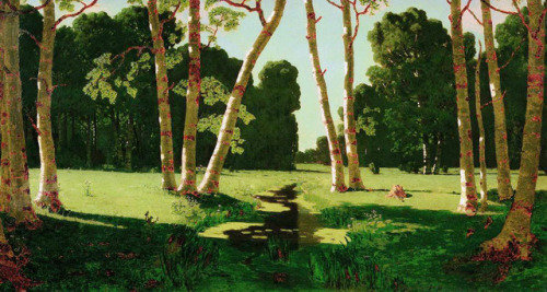 “Birchwood 1” by Arkhip Kuindzhi (1879).