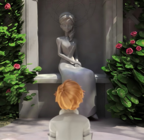 I Wonder How Many Times Adrien Curls Himself On The Lap Of Emilies Statue And Cries?
