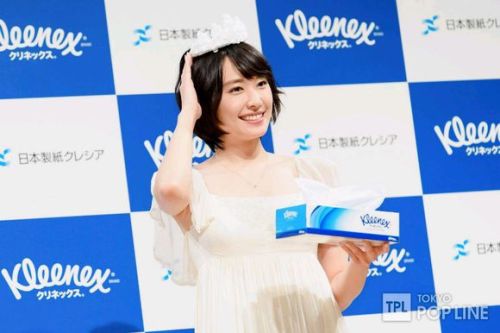 raindec:Press conference of Yui Aragaki’s kleenex cm “「ふれるたび篇」“