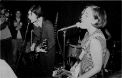 90spunkrockfeminism:  Sleater-Kinney at the Midnight Sun, Olympia, WA, 1996