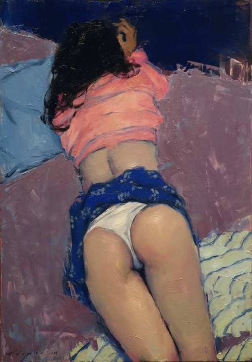 Malcolm T. Liepke aka Malcolm Liepke (American, b. 1953, Minneapolis, MN, USA) - Lifted Skirt, 2019,