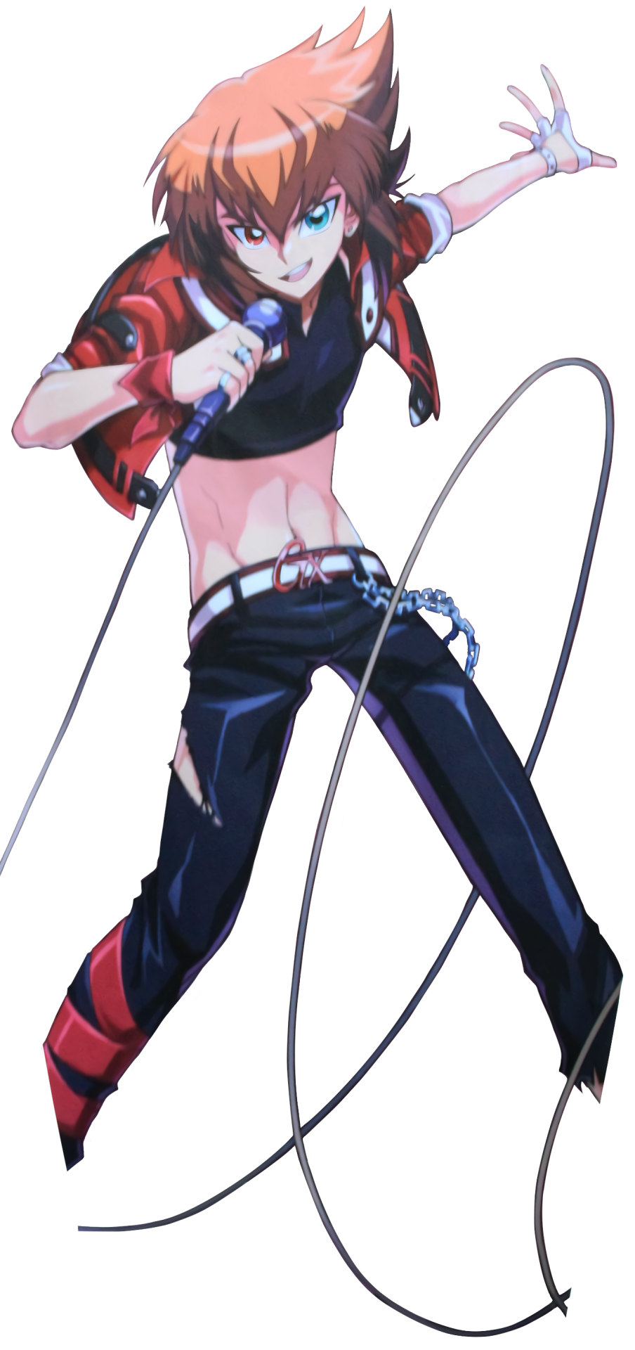 Jaden Rockin His Crop Top, Cut Out From The Duel Karneval 2015 Art! The Poster Curled Over His Legs So