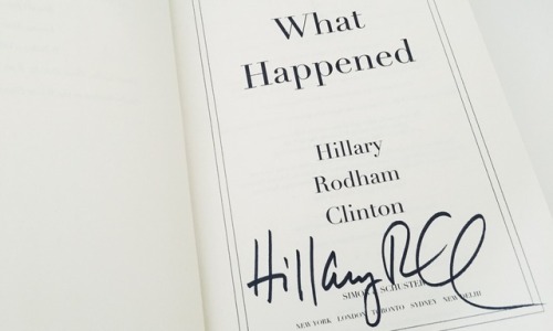 I met Hillary in northern Virginia today! This signing wasn’t on her original schedule and my dad ju