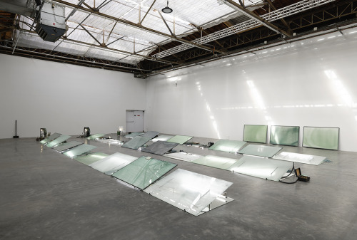 Laura Lamiel, J'ai vu les buffles d'eau, 2019, installation, dimensions variable