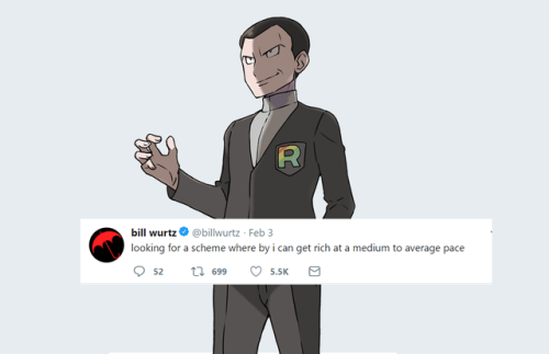 okapiandpaste: pokemon antagonists + bill wurtz tweets