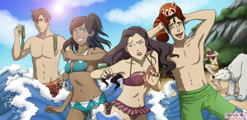 Porn Pics ashleykayley:  New Legend of Korra art finished!