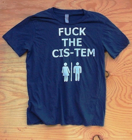 queernonywolf:  tortillapower:  Fuck The Cis-Tem Tshirts!http://www.etsy.com/shop/TortillaPower  o. m. g 