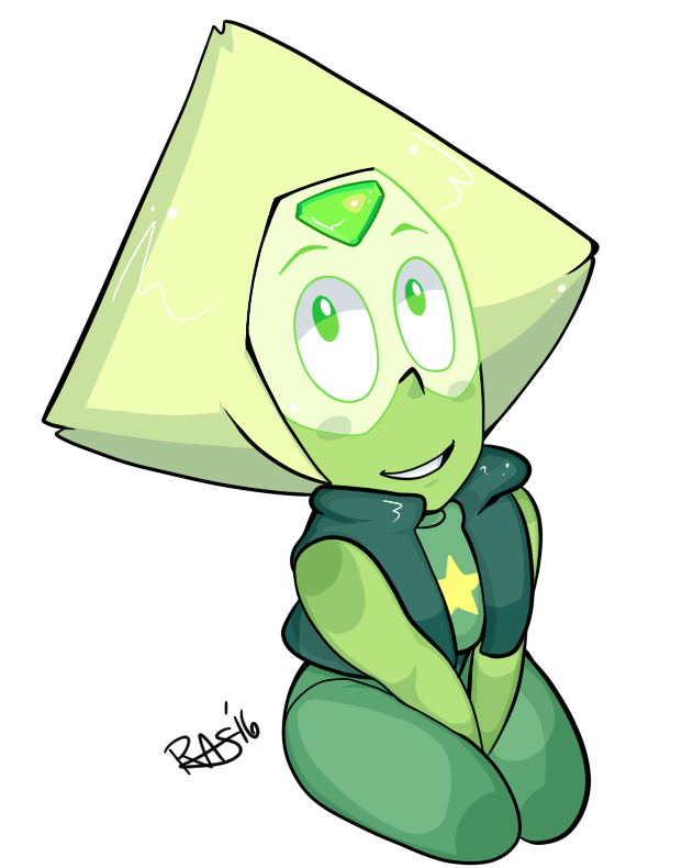 jankybones:  Peridot is a Crystal Gemmmmm!Outfit design belongs to @dou-hong ! Can