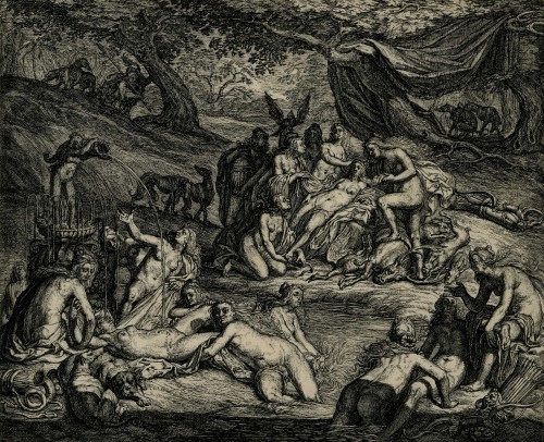 Diana Discovering the Pregnancy of Callisto by Jacob Lois (1643)
