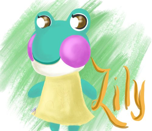 Lily!! She is my favorite villager. Her sweet presence just makes my day a little brighter in my tow