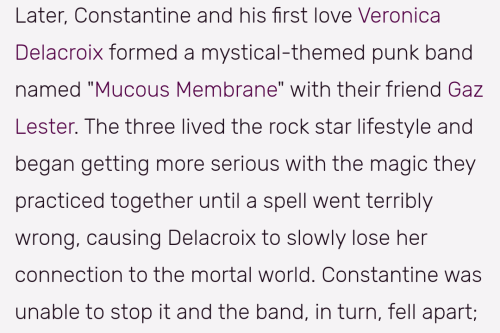 John Constantine Is One Of The Funniest Dc Characters Ever I Went To His Wiki Page To Learn More About