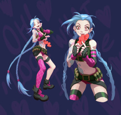 League-Of-Legends-Sexy-Girls:  Jinx’s Valentine By Newmilky  