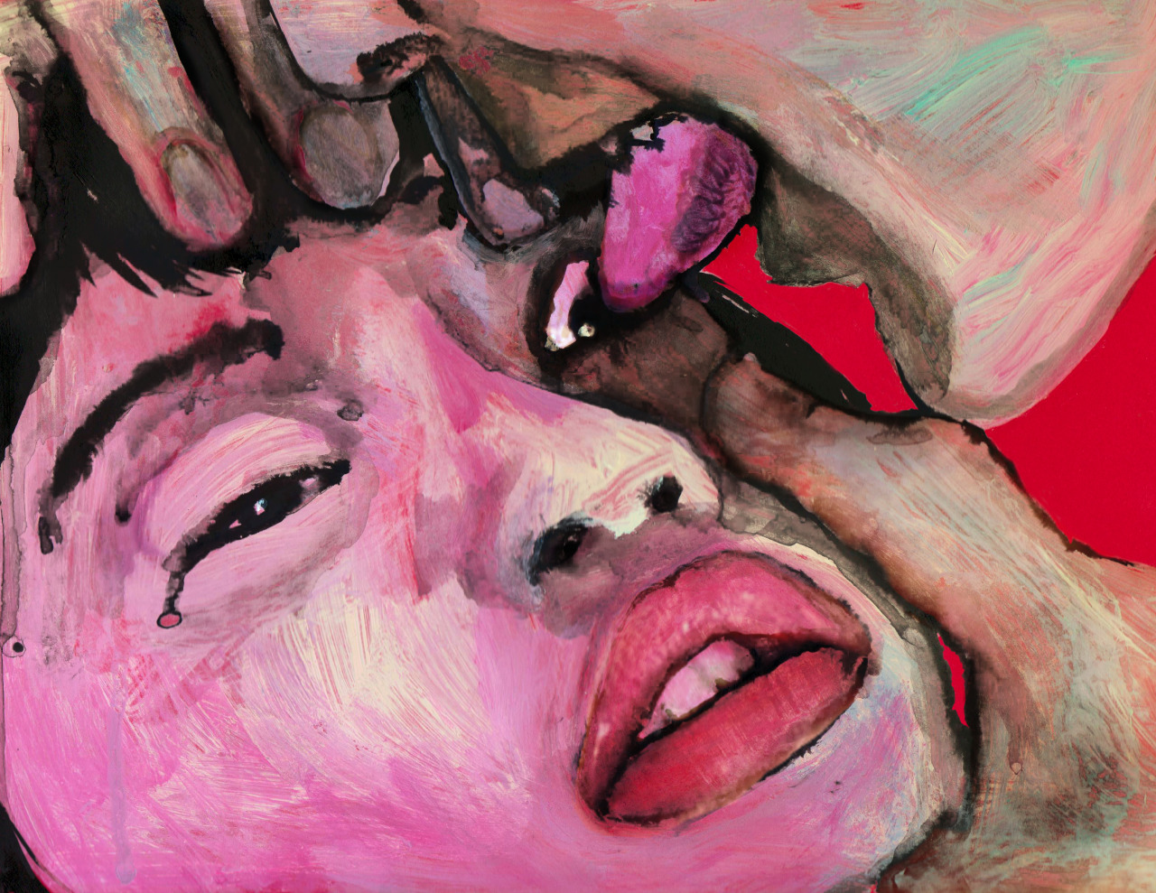 gericalonzo:  Geric Alonzo / Behind Sad Eyes Mixed media on paper, photoshop / 21