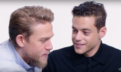 shaiapitou: fuertecito:   Rami Malek being interviewed with other men is such a mood Bonus:   
